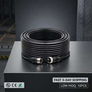 UL CE RoHS GX12 4-Pin Aviation Plug Waterproof IP65 PVC Extension Cord Power Cable Fast 3-Day Shipping