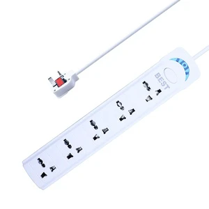 Wholesale Universal Power Strip 5-way Power Socket With 2m Extension Cord 5 AC Outlets Extension Socket For Electric