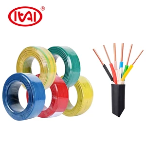 PVC Insulated and Sheath Solid Copper Multi-Core Control Electrical Cable Building Use IEC 60227 Standard 500V Rated Voltage