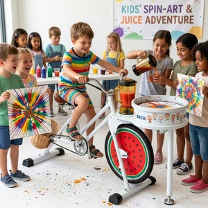 EXI Pedal Power Bubble Machine Bike Single Speed Large Outdoor Amusement Kids Party Equipment Smoothie Cruiser Spinning Art Bike