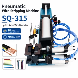 SQ 150 mm Length 14 mm Diameter Heavy Duty Pneumatic Wire Stripping Machine for Outer Jacket Stripping of Power Cord Multi-Cable