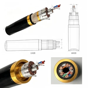 Composite Power and Control Cable with Metal Armor, Multi-Layer Shielding, for Power and Signal Combined Transmission