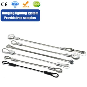 Factory Price High Quality Stainless Steel Cable Safety Wire Rope Assembly Aircraft Cable Loop Thimble Eye Wire Rope