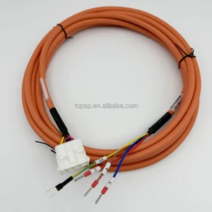 Orange Jacket Flexible Power Cord SGM7P Industrial Motor Cable JZSP-CMM00-05-E Servo Motor Power Drag Chain Cable