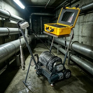 Well Camera Hydrogeology Study Tool Ultra-Deep Range Super Bright Led Lights One-Button Operation Underground Deep Hole