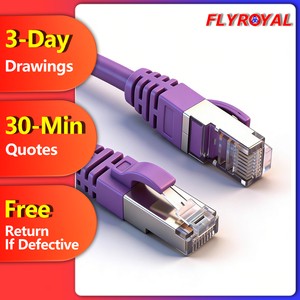 Wholesales Customized Design RJ45 LAN Cable Net Working Cable Cat 5 E Cat 6 E 24/26/28 AWG Outdoor Utp Ethernet Patch Cord Cable