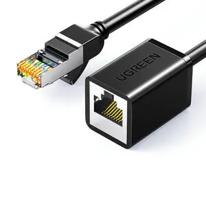 UGREEN Ethernet Extension Cable Cat6 LAN Cable Extender Cat 6 RJ45 Network Patch Cord Male to Female Connector