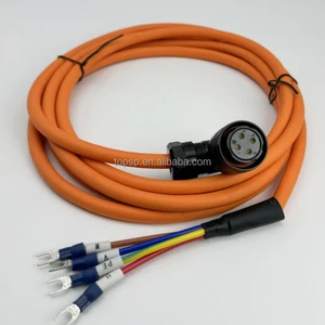 Servo Motor Cable High Flexible Power Cable ACS3-CAPW1105 Replacement Power Cords for Industrial CNC Machine