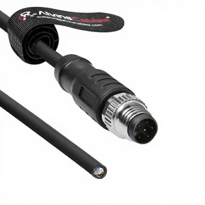 Alvin's Cables M8 6-Pin A-Code Male Flying Lead Basler Power I/O Industrial Sensor Connector Shielded Cable Camera IP67 3m