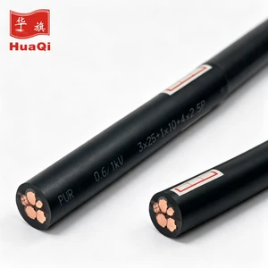 Huaqi 3x25+1x10+4x2.5 PUR Jacket Multi Core Cable 0.6/1kV Copper Power & Control Cable for Industrial Automation