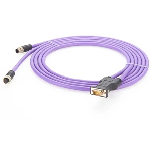 2m Profibus M12 to DB9 Bus DP Bus PLC Programming Cable for Industrial Automation S7-200 S7-300 S7-400 PLC Fieldbus DeviveNet