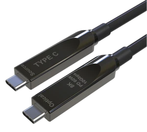 20m Engineering Grade USB C to C AOC Cable 10Gbps Data 60W PD 4K 60Hz for Medical Imaging & Pro-AV System Integration