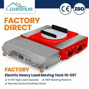 10-55 Ton Remote Control Tank Trolley Motorized Industrial Machinery Transport Cart Brushless Motor 4-Drive Platform Tools OEM