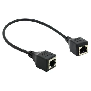Female RJ45 to Female RJ45 CAT5E/CAT6/CAT6A Network Panel Mount Extension Patch Cable Communication Cables