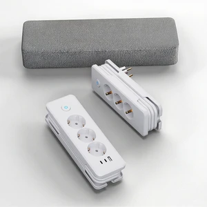 PD20W USB Power Strip With Type-C USB Extension 16A Rated Current 1.5M Cable Surge Protection EU Plug Standard 3 Outlets