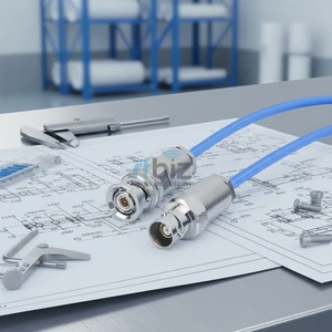 TRB Triax BNC Coaxial Cable 1553B Bus Jumper TRX316 Dual Female/Male Three Pin Test Line 50 Ohm DC-18GHz for Communication