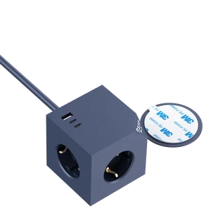 Multi Outlets PD20W Fast Charging Magnetic Cube Socket Extension Cable With USB Power Strip