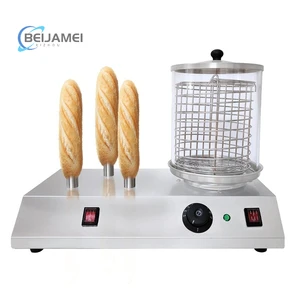 Stainless Steel Hot Dog Roller Grill Machine with Bun Warmer, Commercial Electric Sausage Cooker for Catering Use