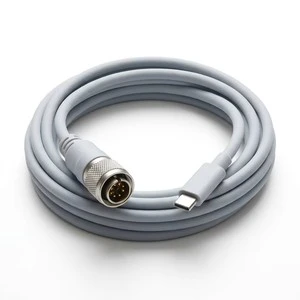 Custom Premium Heavy Duty Braided Type C Interface Cable Power Delivery Wire for Aerospace Communication Systems 3M Gray