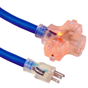 Xuanhui High Quality 220V American Power Cord, NEMA 5-15P to IEC C13/C7, 18AWG Heavy Duty Extension Cable for Computer