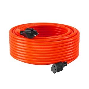 Heavy Duty 25FT IEC IP65 Rated 100% Pure Copper SJTW Extension Cable For Industrial & Home Use
