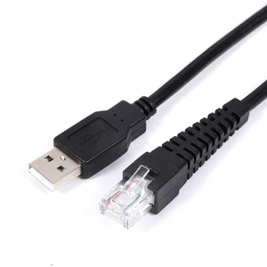 Factory direct network monitoring data cable 2m Usb2.0 Male to 8 Pin Rj45 Male Barcode Scanner Data cable