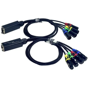 Professional OFC DMX Network Data Extension Cable RJ45 Female 4 XLR Male/Female Audio Adapter Converter Splinter Connector