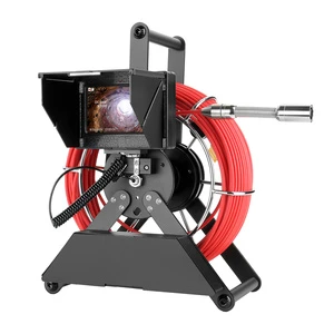 4.3 Inch IPS Color Monitor 4.8mm 30M Cable Ip68 Sewer Pipe Inspection Camera16GB TF Card DVR Sewer Drain Industrial Endoscope