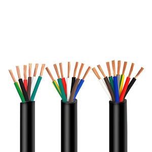 RVV Multi Core Control Cable for Elevator Control & Fire Alarm System 7*1.5mm² Flexible Copper Wire for Building Safety Projects