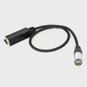 Professional OEM CAT6 RJ45 Network Male to Female Extension PVC Jacket Audio Cable Shielded Adapter 2m for Projector & Computer