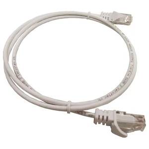 0.5M Cat6A U-UTP Straight Round Slim Patch Cord with Copper Conductor and PVC Jacket RoHS Compliant for Indoor Phone Connection