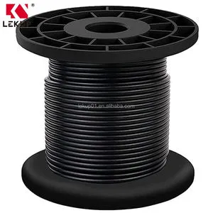 900Feet SS Cable 1/16 Inch Overmolded to 3/32 Inch Steel Cable 7x7 Black Vinyl Coated Wire Rope 304 Stainless Steel Wire Cable