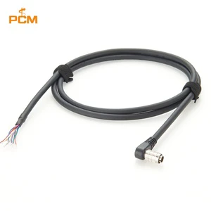 HR25-7TP-8P Right Angle Hirose 8Pin Male to Open End I/O Power Trigger Cable for Industrial Camera Gige AVT CCD Robotic