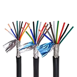 Multi Core Shielded Anti-interference Control Cable with PVC Insulation and Flat Shape