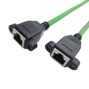 AN HUA RJ45 Oxygen-free Copper PVC IP67 Waterproof Network Cable Extension Screw Hole Super Six Category Straight Head