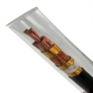 Copper Braided Shielded Computer Control Cable with Transparent Sheath Multi-core Anti-interference IP65 Rated