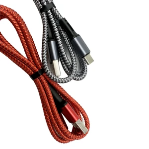Custom Fast Charging Data Cables Nylon Braided USB Cable Type C Cable for IOS Android Mobile Phone
