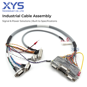 Custom Industrial Cable Assembly for Signal Transmission, Data Communication and Industrial Equipment