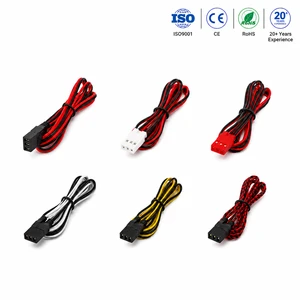 OEM Custom 3 Pin Wire Harness Assembly Extension Cable with Connector for LED Power Supply Equipment