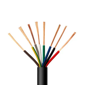 KVVR Flexible Multi Core Control Cable Copper Conductor PVC Insulation Sheath Soft Control Wire for Industrial Automation
