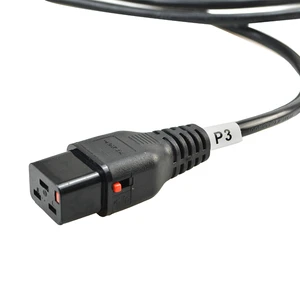 Custom 10FT 3x C19 to Open Wire 30A Power Cable 4 * 3.5mm² 300/500V Heavy Duty Power Cord for Industrial Equipment OEM ODM