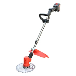 21V Brushless Wireless Rechargeable Lithium Grass Cutter Electric Garden Weed Trimmer with Battery