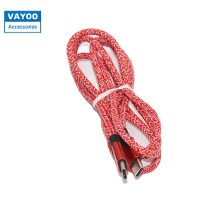 Custom Factory Wholesale Price Silicon Micro Usb Type c Cable Mobile Phone 2.4a Fast Charging Data Cable