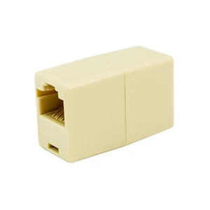 RJ11/RJ12/RJ45 Female Female Inline Extension Telephone Cable Coupler Model 210 (Ivory/White/Black) RoHS Certified Data