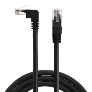 1m Utp CAT6 RJ45 LAN Cable Network Cord 90 Degree Downward Angled Ethernet Cable Patch Cord CAT 6 PVC Bare Copper HCPC006 CN;ZHE