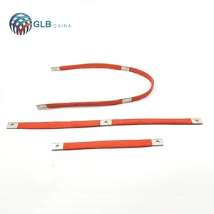 High Current Copper Braided Busbar with Crimp Terminal for Automotive Electrical Applications