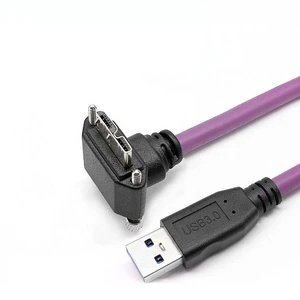 Factory Sale Industrial Camera Data Cable USB3.0 to Micro B High Flexible Drag Chain Connection Cable