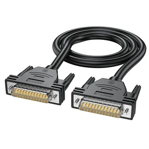 Custom DB25 Male to Male Cable Wires Cable RS232 Serial ExtendingCable Customizable Copper D-SUB 25 Pin for Electronic Computer