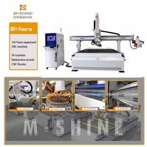 Jinan M-shine Professional 360 Degree Swivel Head CNC Router China Jinan M-shine for Wooden Sign Making
