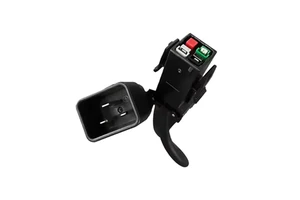 Industrial Power Extension Cord with Switch, 3-Prong Plug, IEC C13 Connector for Machinery & Equipment